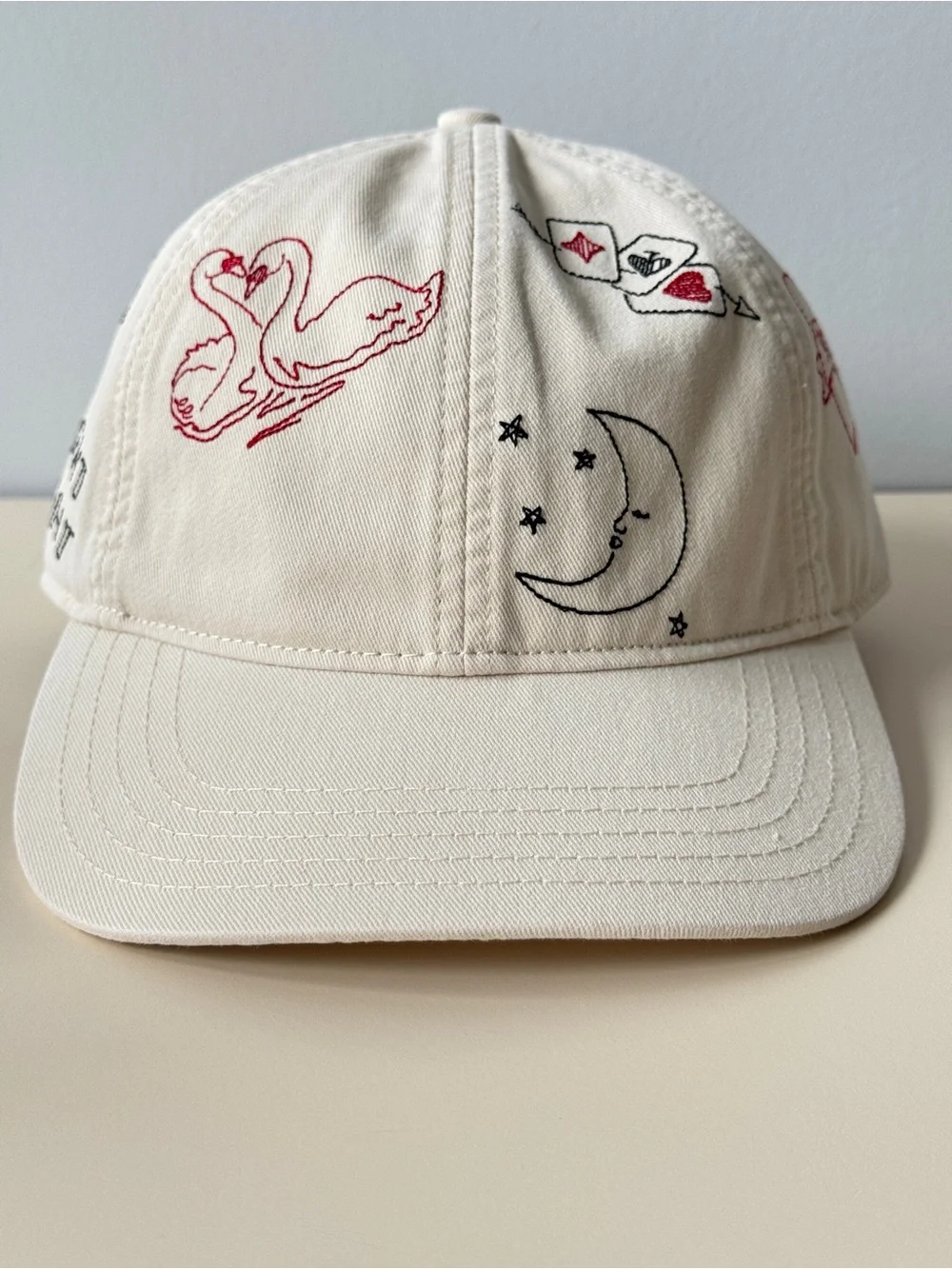 Madewell J.Crew Doodle Tattoo Embroidered Baseball Cap Hat - NWT